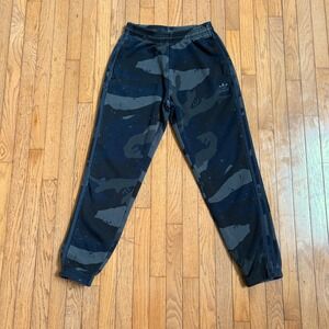 Adidas Originals Mens Camo Graphic Joggers Sweatpants Medium Gorpcore Blue Black